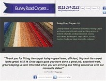 Tablet Screenshot of burleyroadcarpets.com
